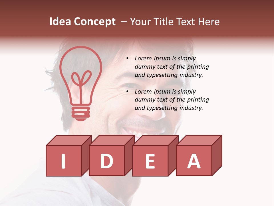 Happy Model Cool PowerPoint Template