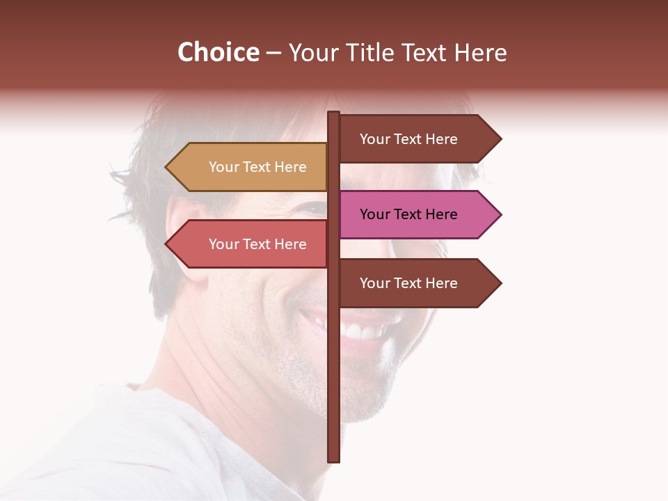 Happy Model Cool PowerPoint Template