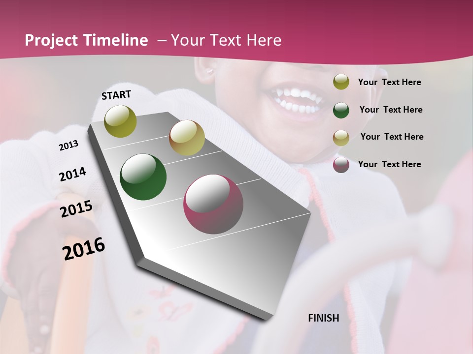 Black Pretty Play PowerPoint Template