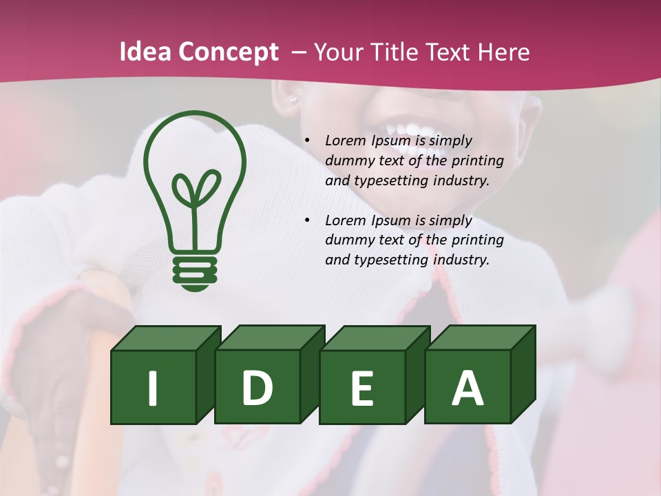 Black Pretty Play PowerPoint Template