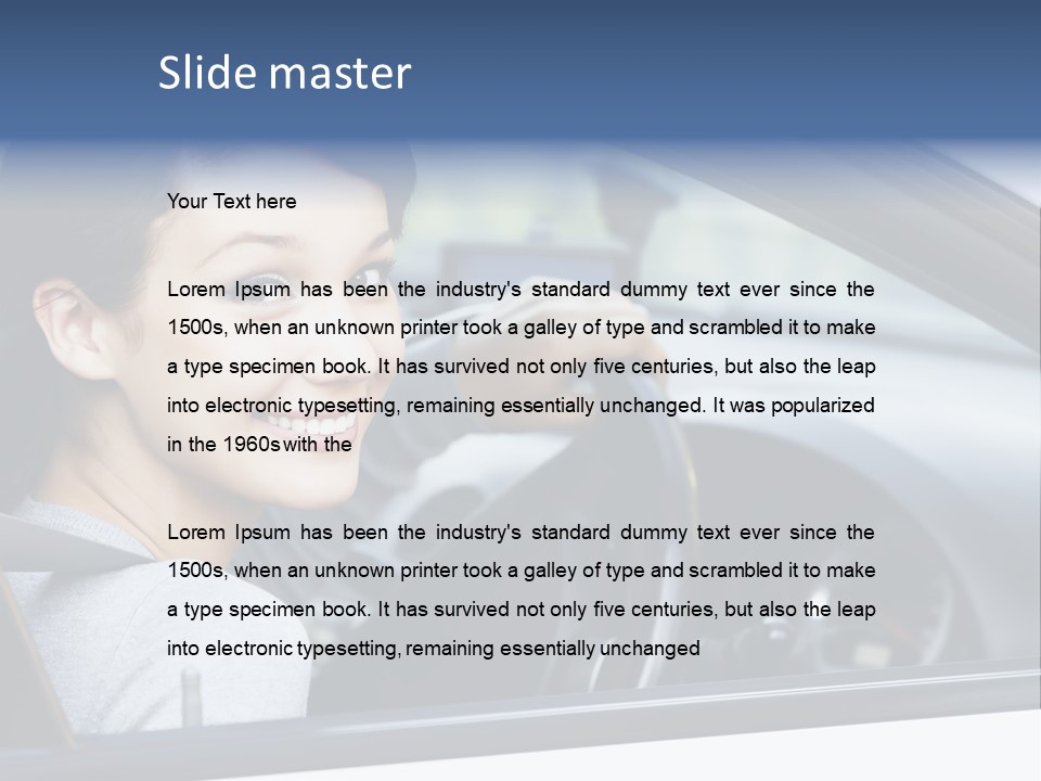 Cute Beauty Girl PowerPoint Template