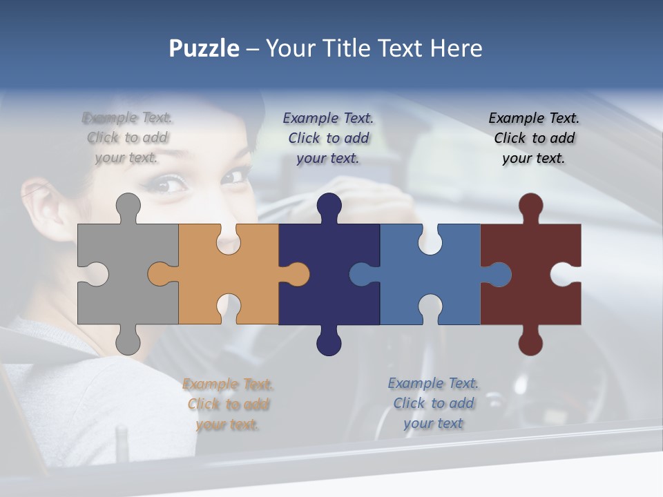 Cute Beauty Girl PowerPoint Template