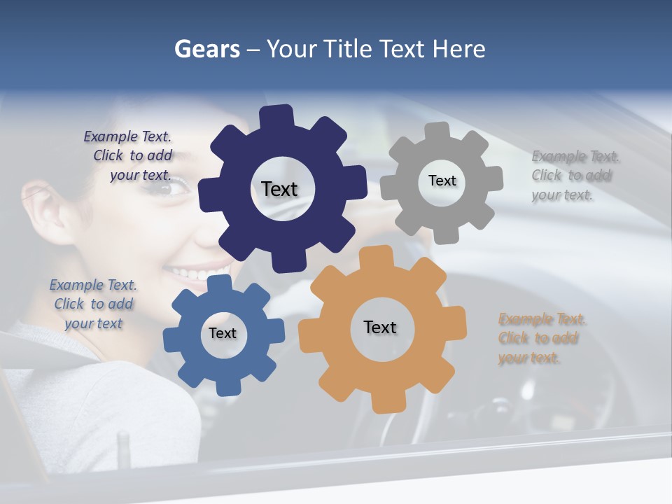 Cute Beauty Girl PowerPoint Template