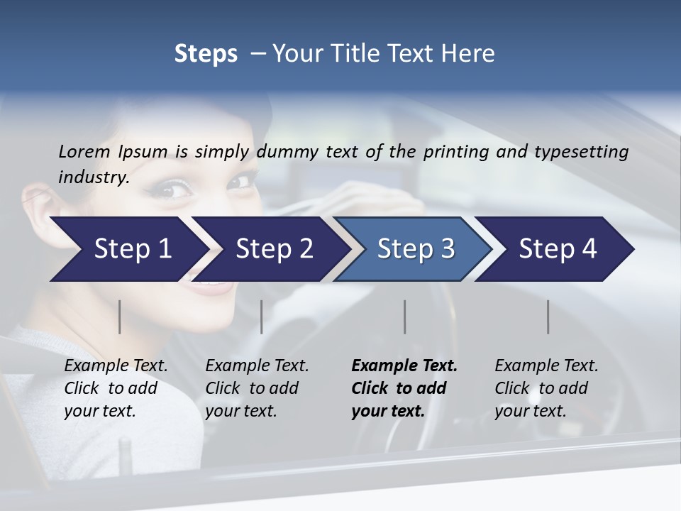Cute Beauty Girl PowerPoint Template