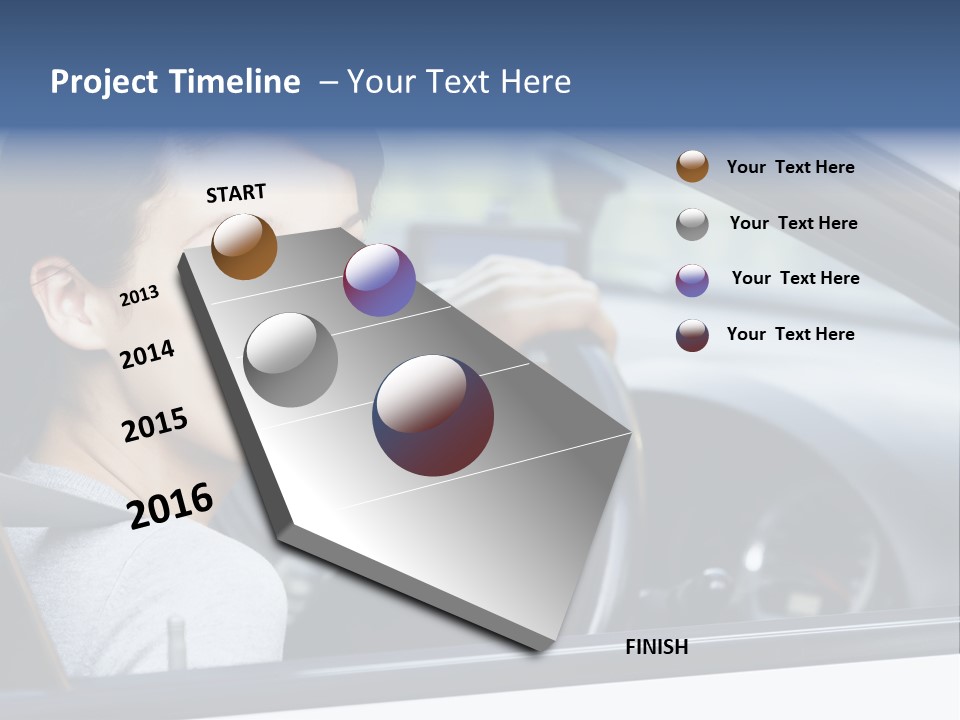 Cute Beauty Girl PowerPoint Template