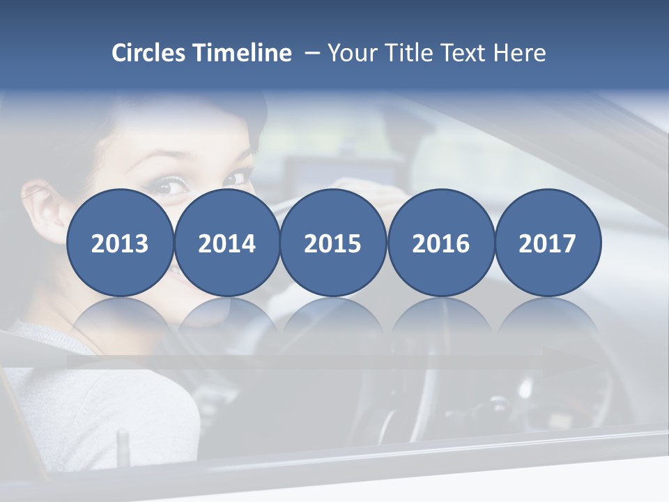 Cute Beauty Girl PowerPoint Template