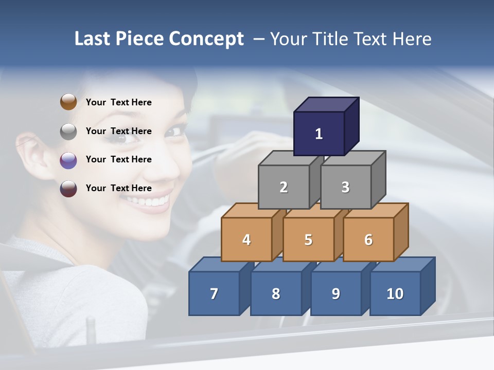 Cute Beauty Girl PowerPoint Template