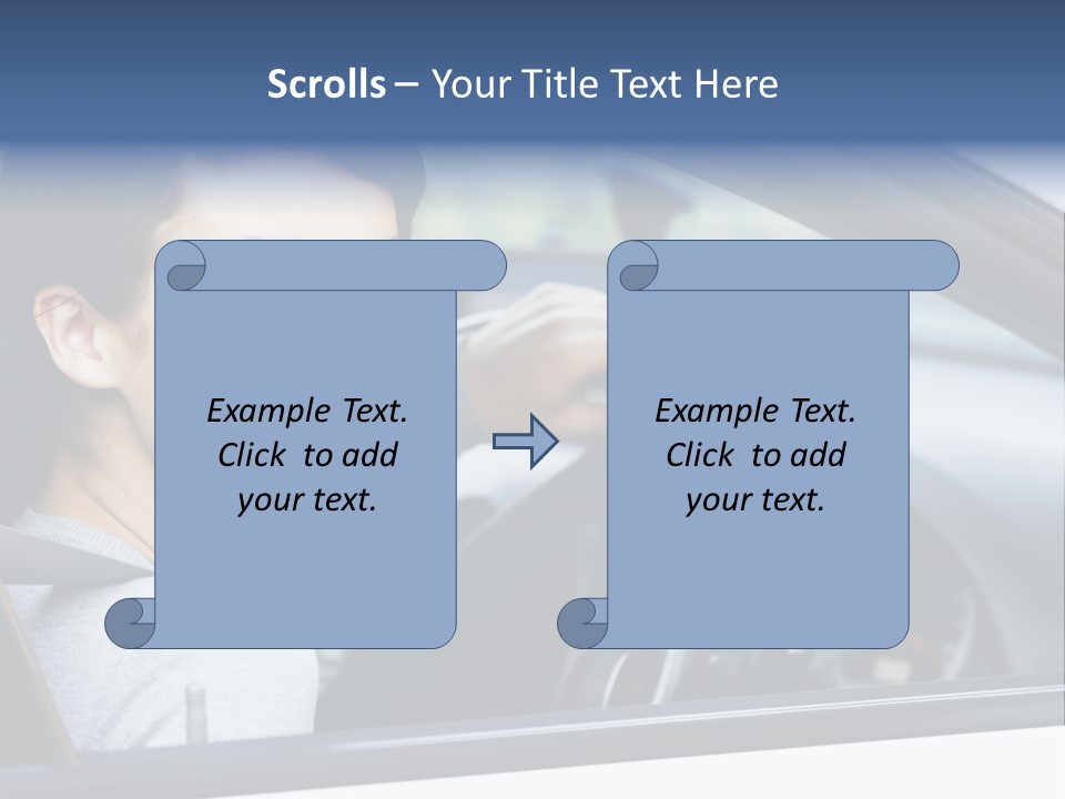 Cute Beauty Girl PowerPoint Template