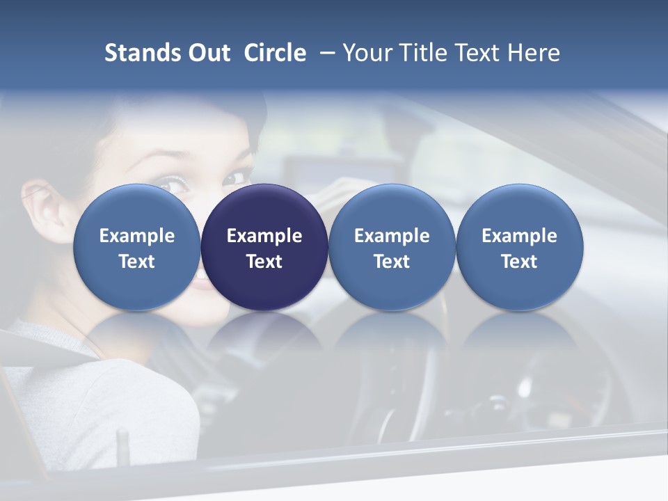 Cute Beauty Girl PowerPoint Template