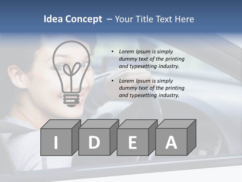 Cute Beauty Girl PowerPoint Template