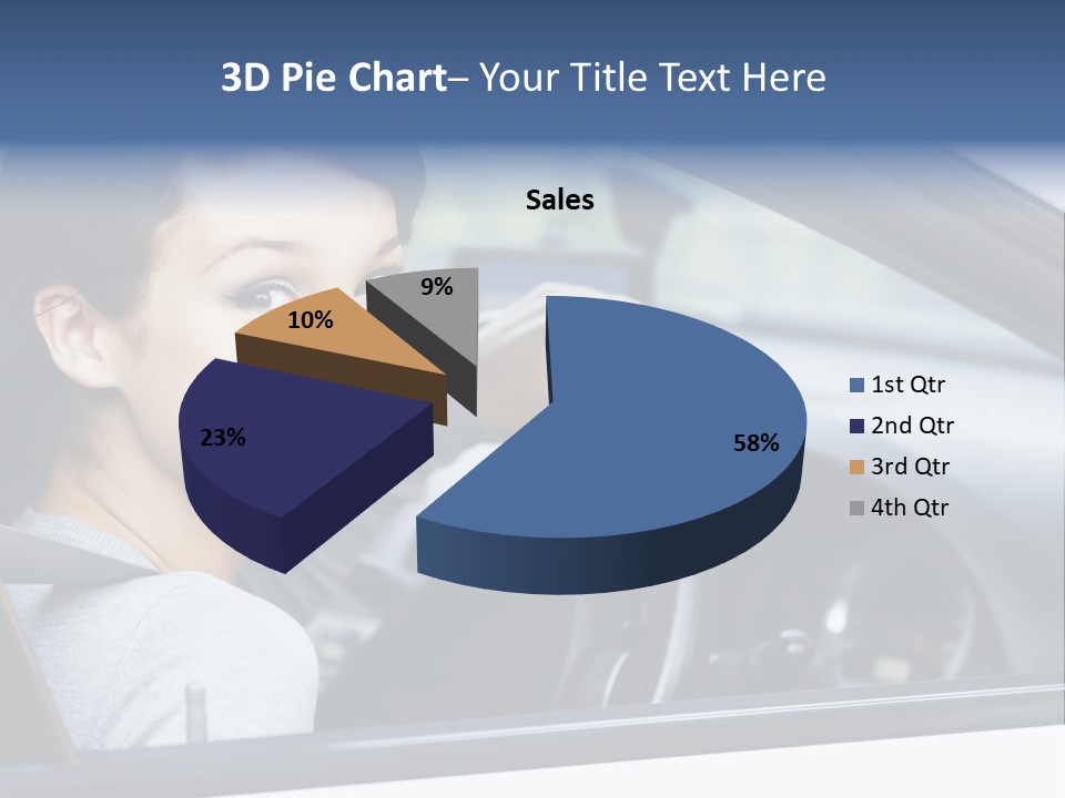 Cute Beauty Girl PowerPoint Template