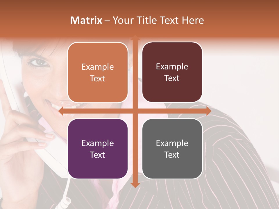 Desk Suit Computer PowerPoint Template