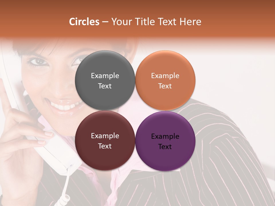 Desk Suit Computer PowerPoint Template