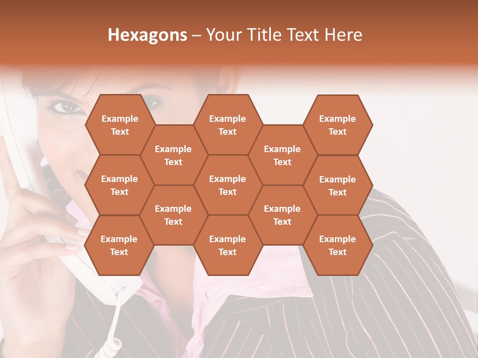 Desk Suit Computer PowerPoint Template