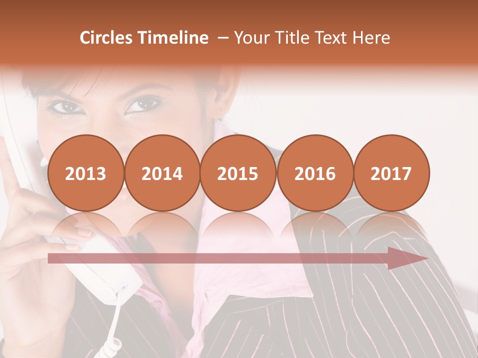 Desk Suit Computer PowerPoint Template