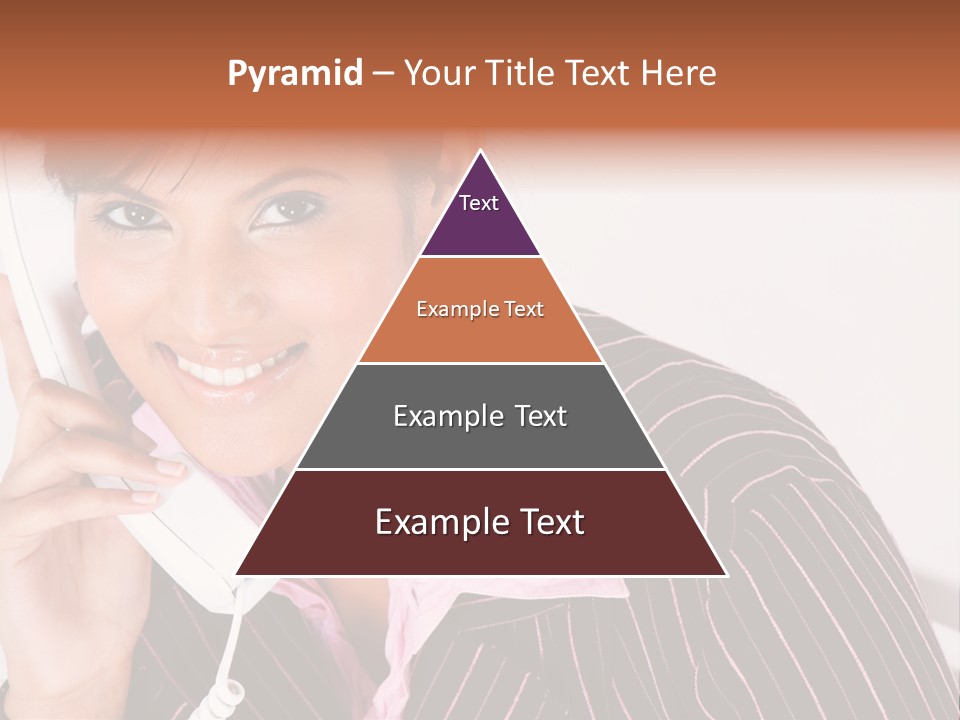 Desk Suit Computer PowerPoint Template