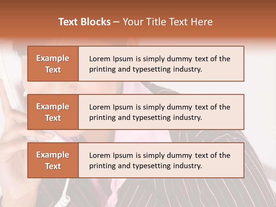 Desk Suit Computer PowerPoint Template