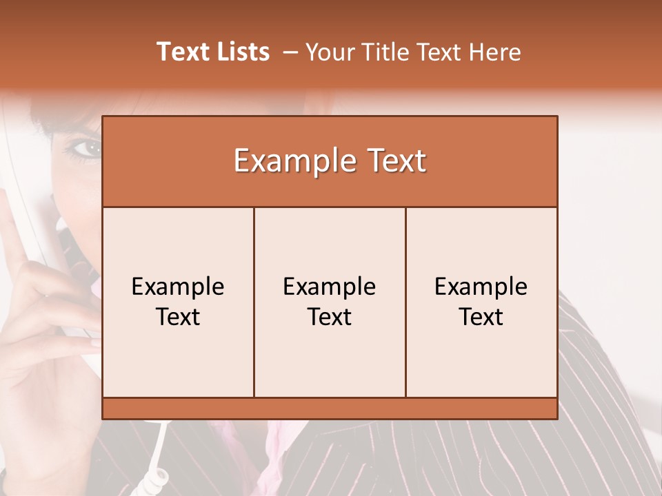 Desk Suit Computer PowerPoint Template