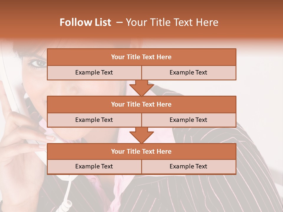 Desk Suit Computer PowerPoint Template
