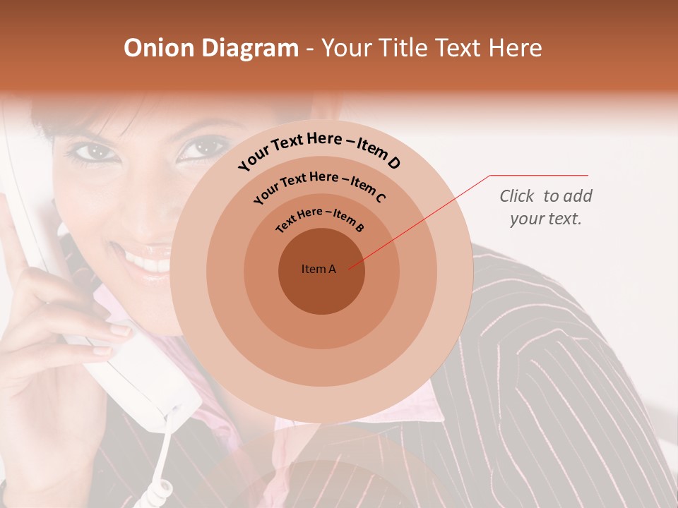 Desk Suit Computer PowerPoint Template