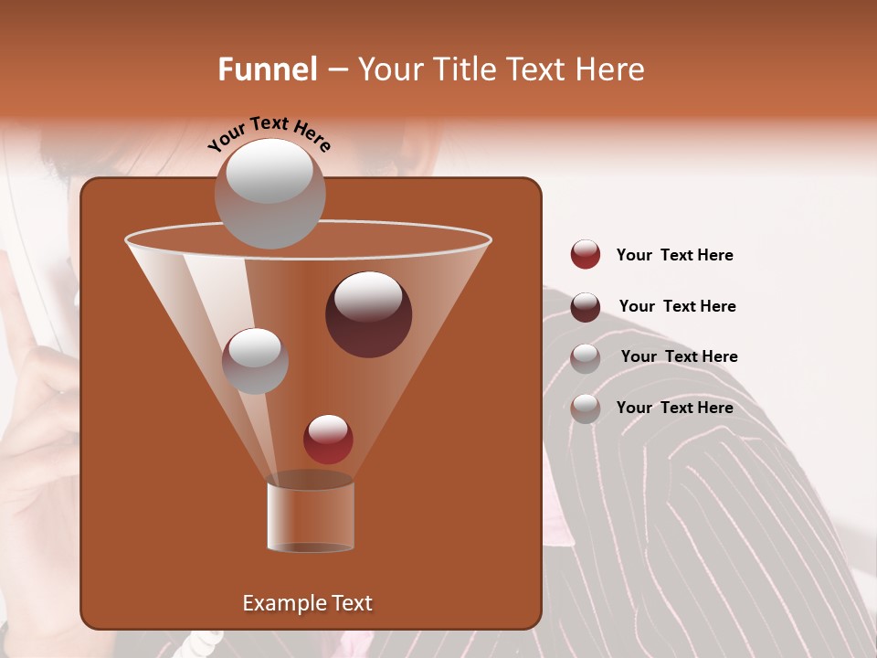 Desk Suit Computer PowerPoint Template