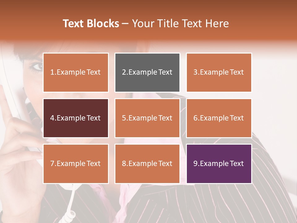 Desk Suit Computer PowerPoint Template