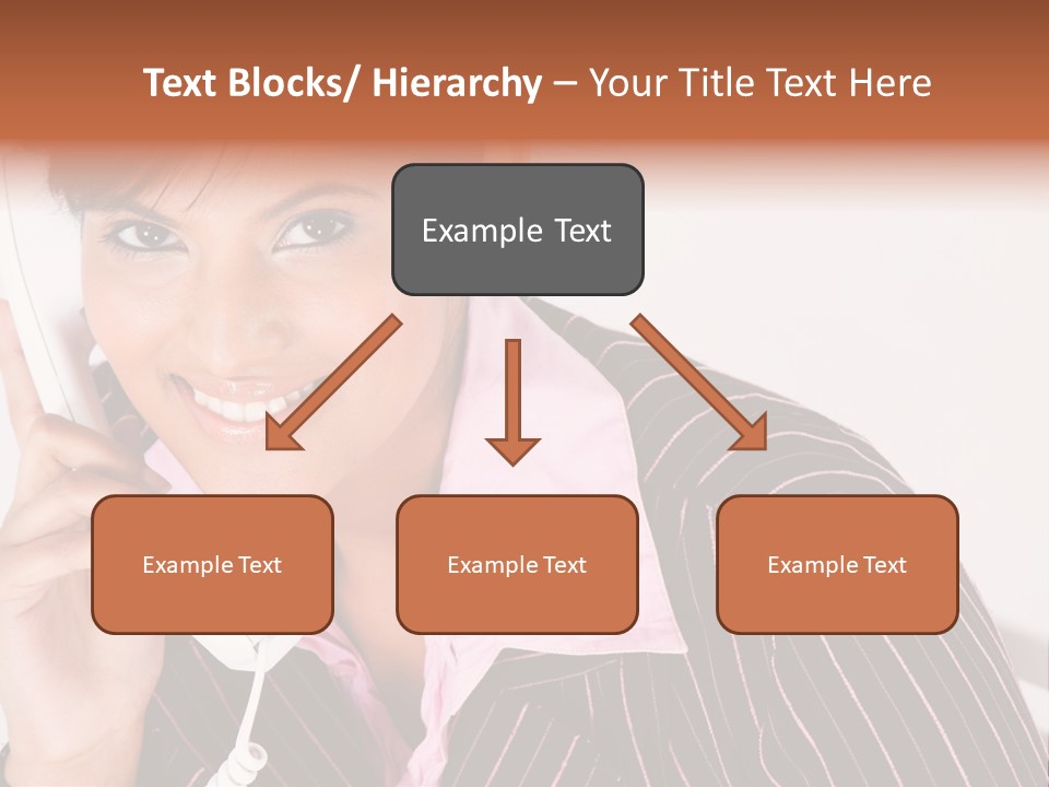 Desk Suit Computer PowerPoint Template