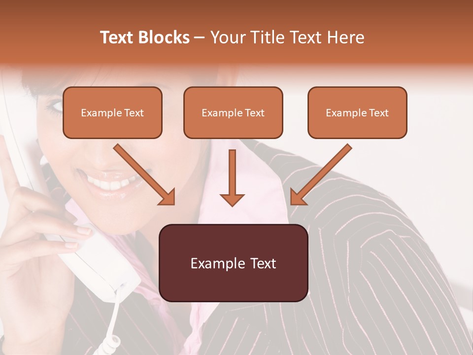 Desk Suit Computer PowerPoint Template