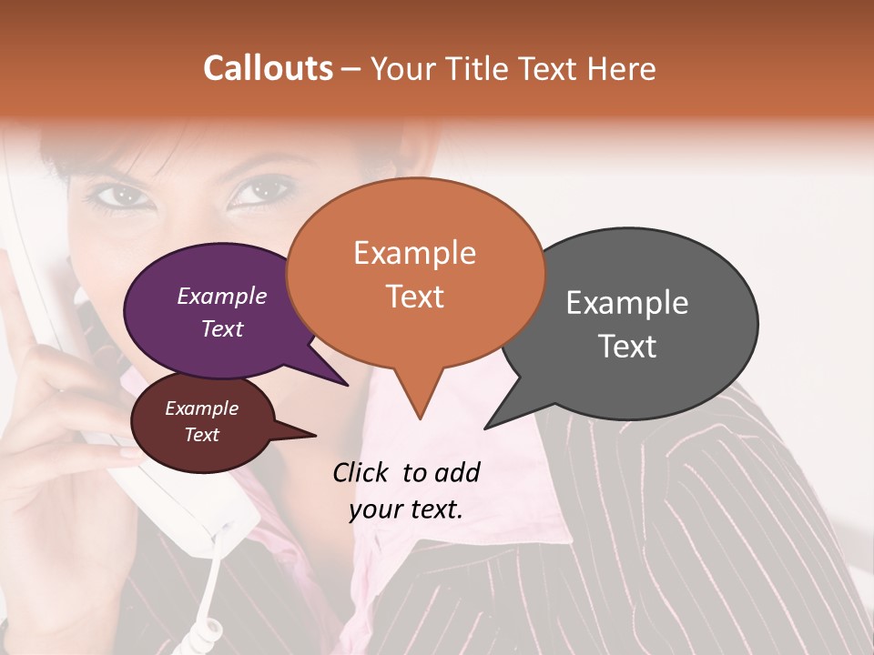 Desk Suit Computer PowerPoint Template