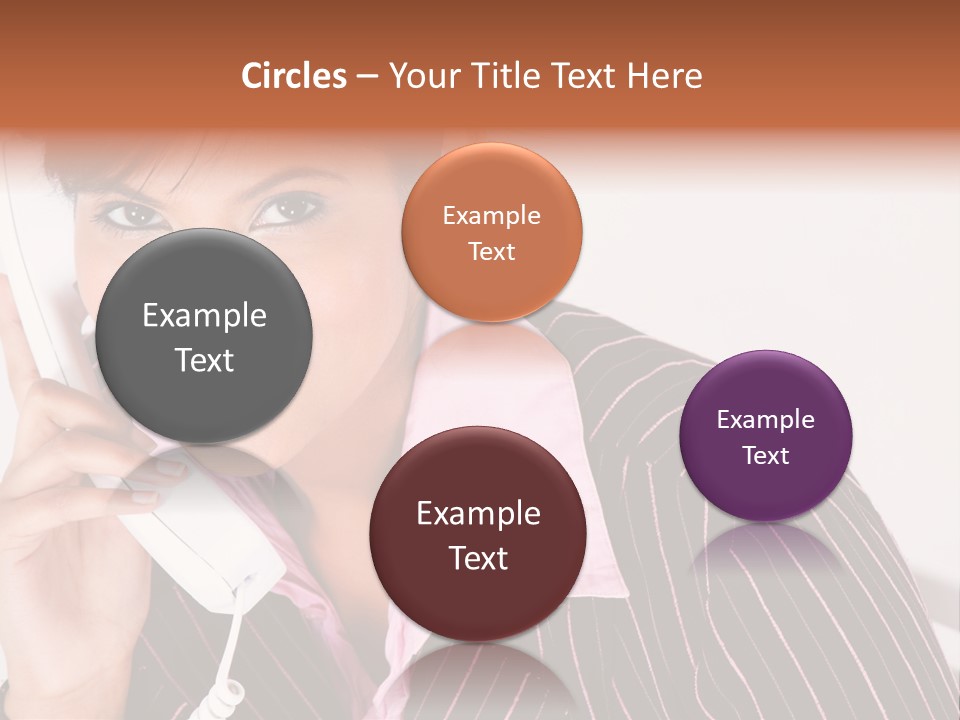 Desk Suit Computer PowerPoint Template