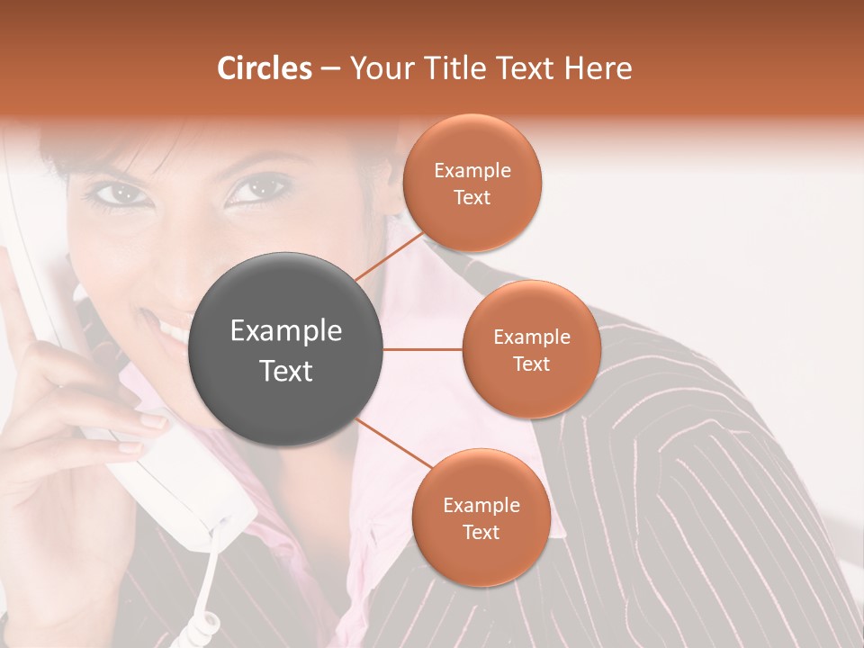 Desk Suit Computer PowerPoint Template