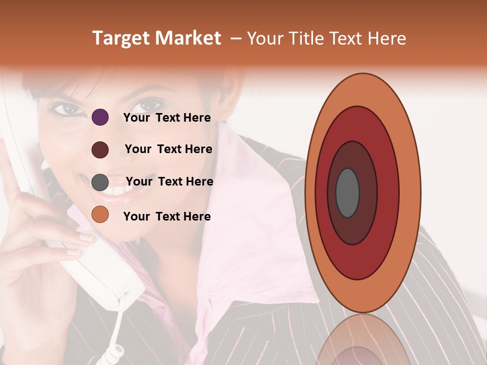 Desk Suit Computer PowerPoint Template