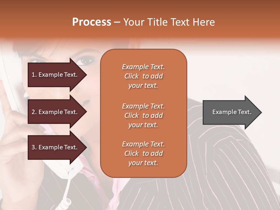 Desk Suit Computer PowerPoint Template