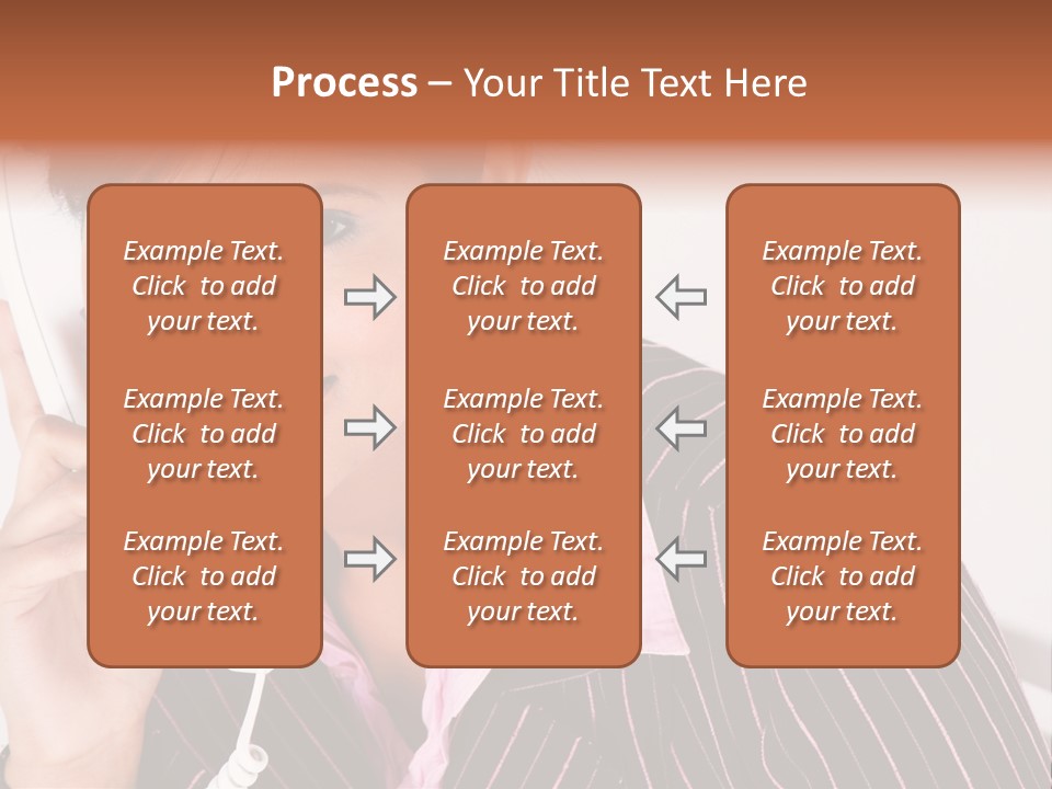 Desk Suit Computer PowerPoint Template