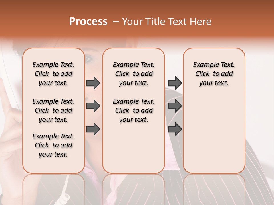 Desk Suit Computer PowerPoint Template