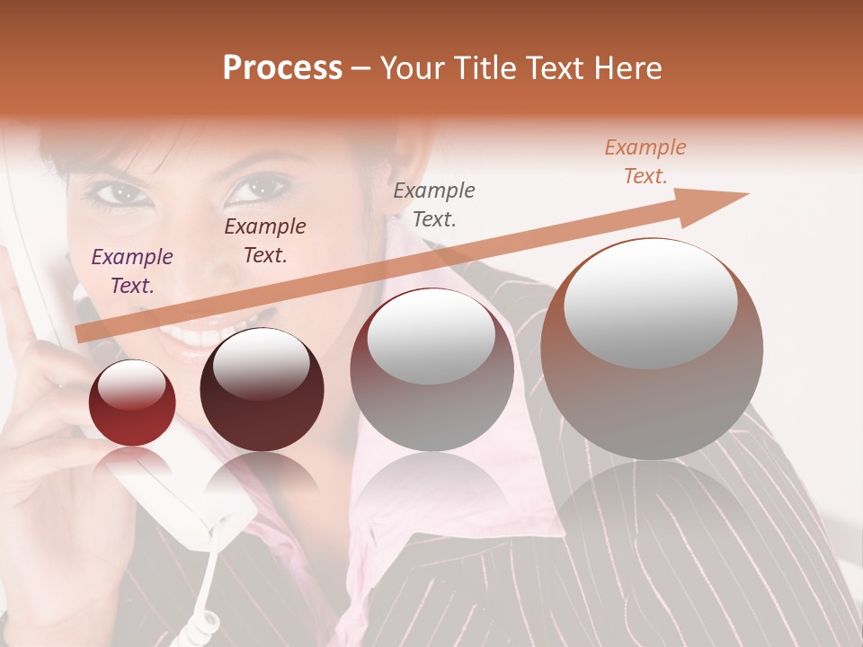 Desk Suit Computer PowerPoint Template