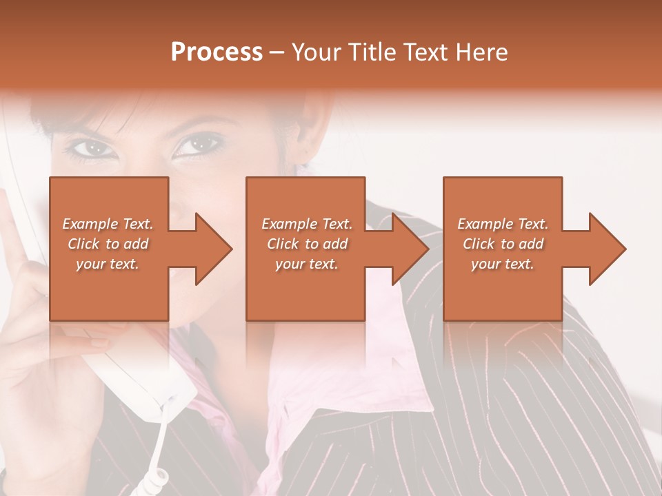 Desk Suit Computer PowerPoint Template