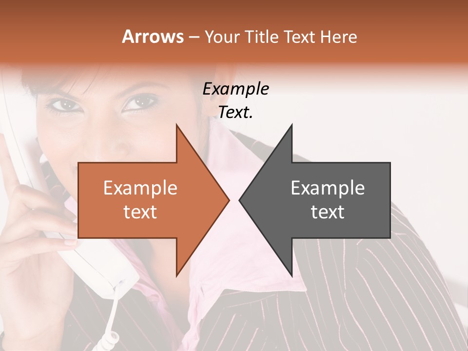 Desk Suit Computer PowerPoint Template