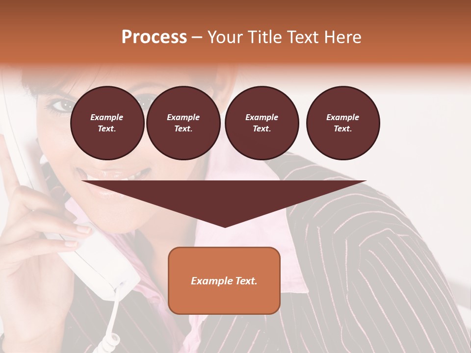 Desk Suit Computer PowerPoint Template