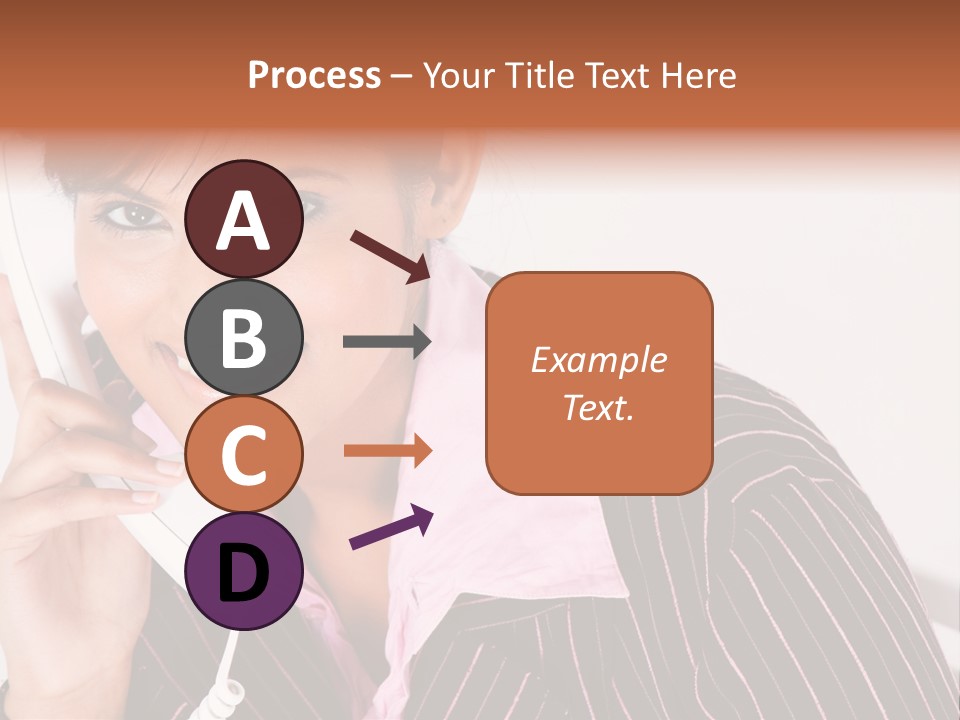 Desk Suit Computer PowerPoint Template