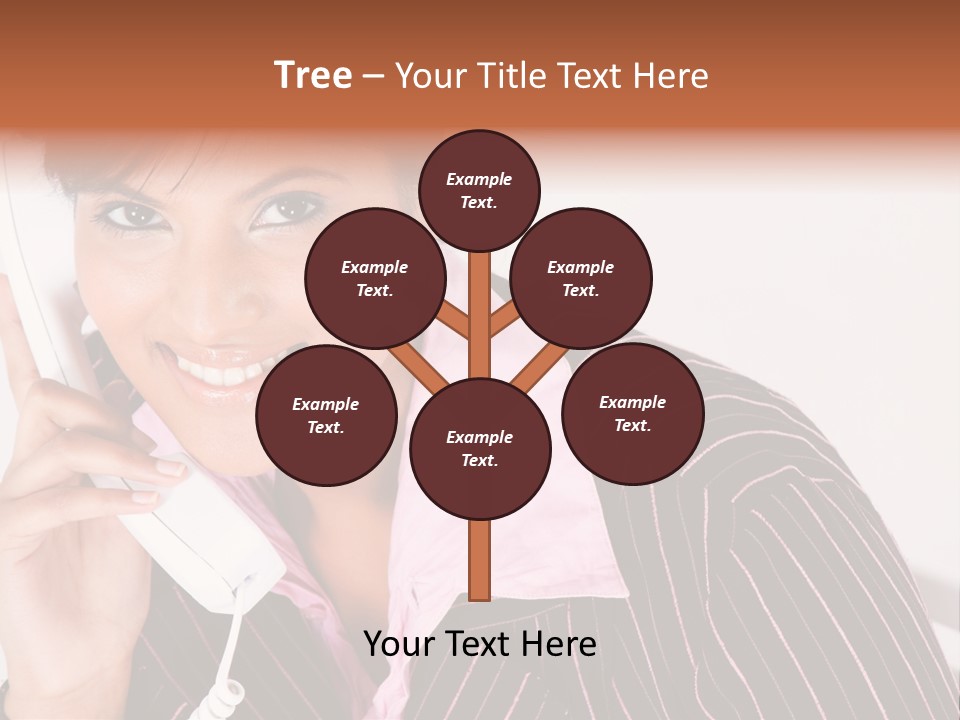 Desk Suit Computer PowerPoint Template