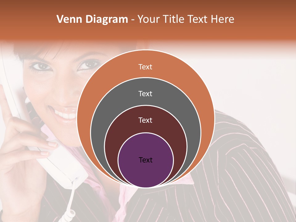 Desk Suit Computer PowerPoint Template