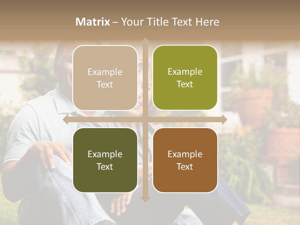 Woman Leisure Ground PowerPoint Template