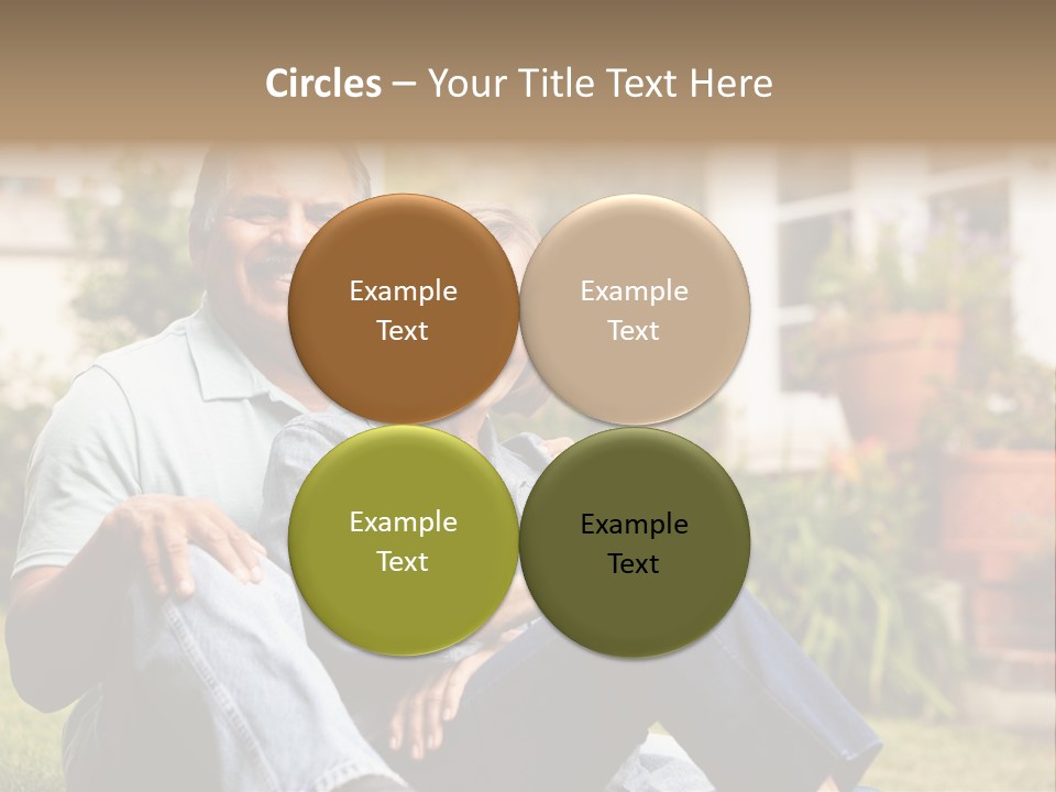 Woman Leisure Ground PowerPoint Template