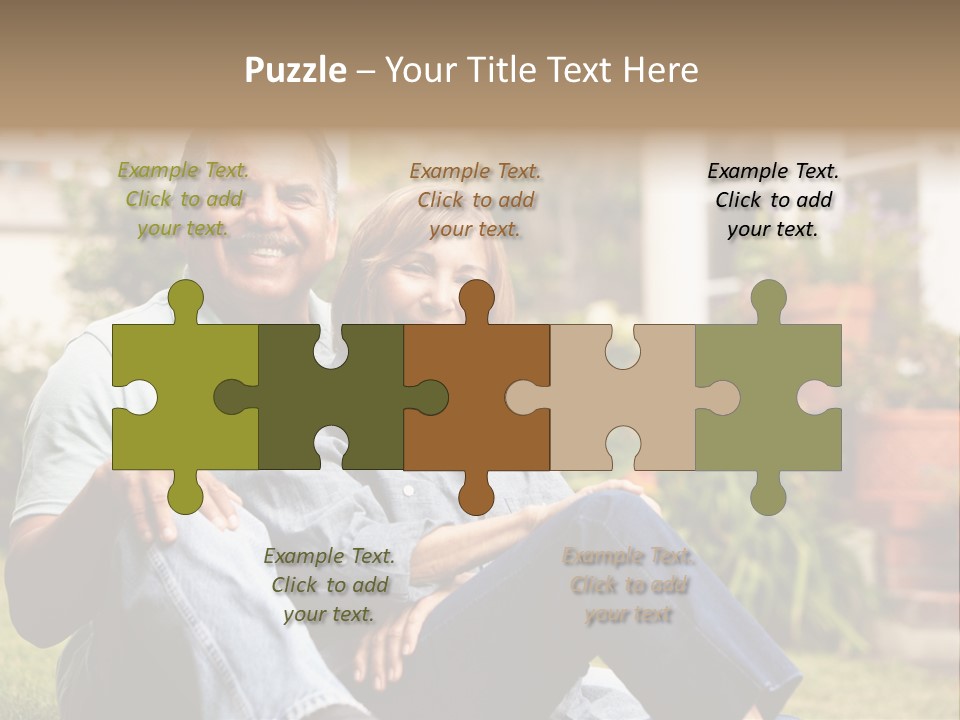 Woman Leisure Ground PowerPoint Template