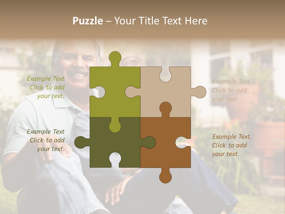 Woman Leisure Ground PowerPoint Template