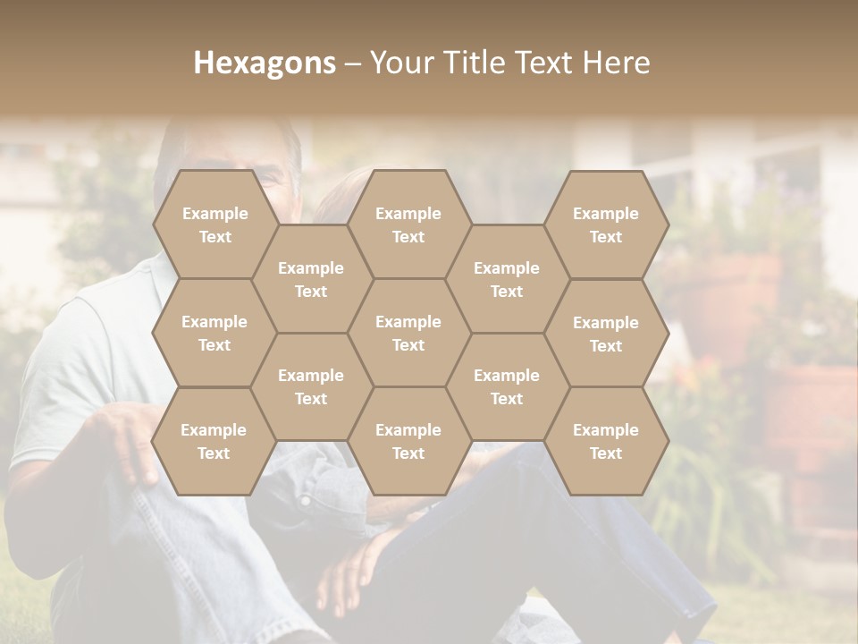 Woman Leisure Ground PowerPoint Template