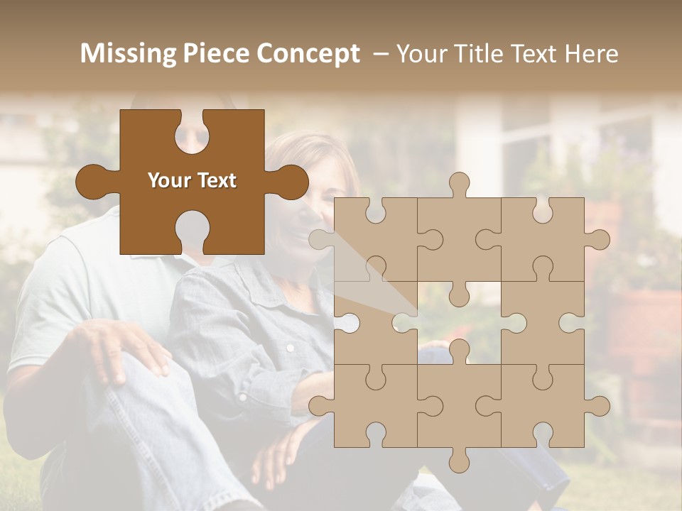 Woman Leisure Ground PowerPoint Template