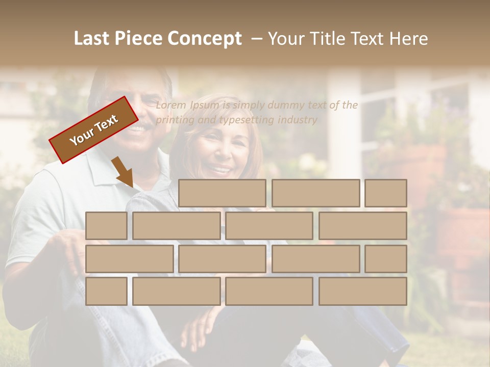 Woman Leisure Ground PowerPoint Template
