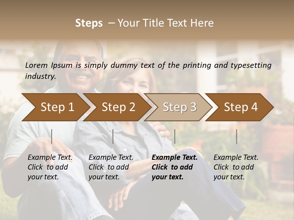 Woman Leisure Ground PowerPoint Template